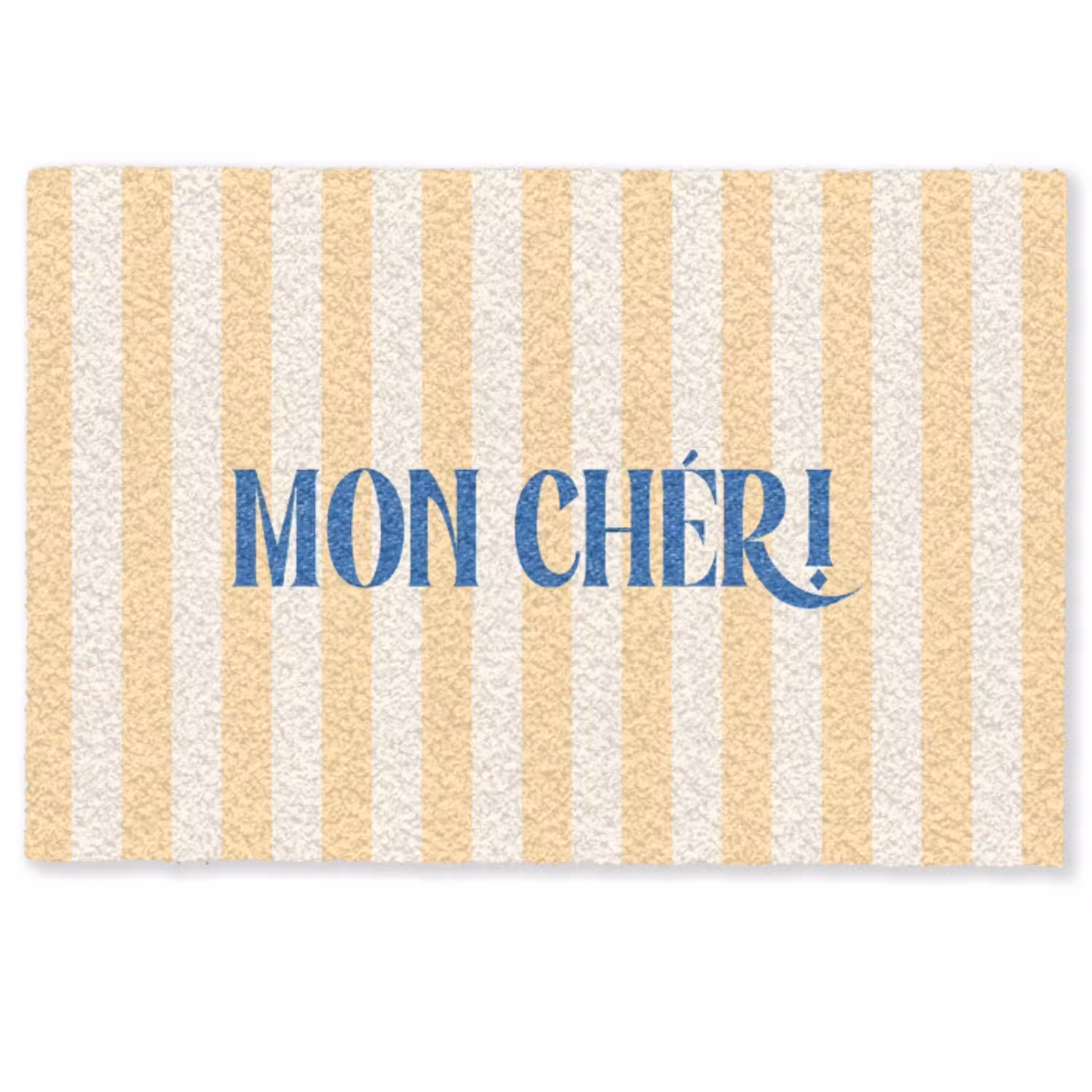 Blauw - Geel - Strepen - Mon Chéri Deurmat klein -zkaufland3d