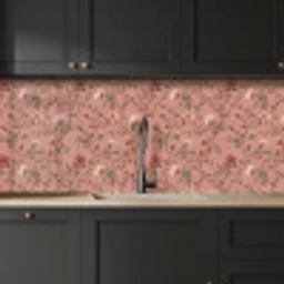 Botanisch - Bloemen - Roze keuken achterwand 2 middel 871 -sfeer1