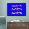 Blauw - Daddy's - Blokletters canvas 2cm klein -sfeer4