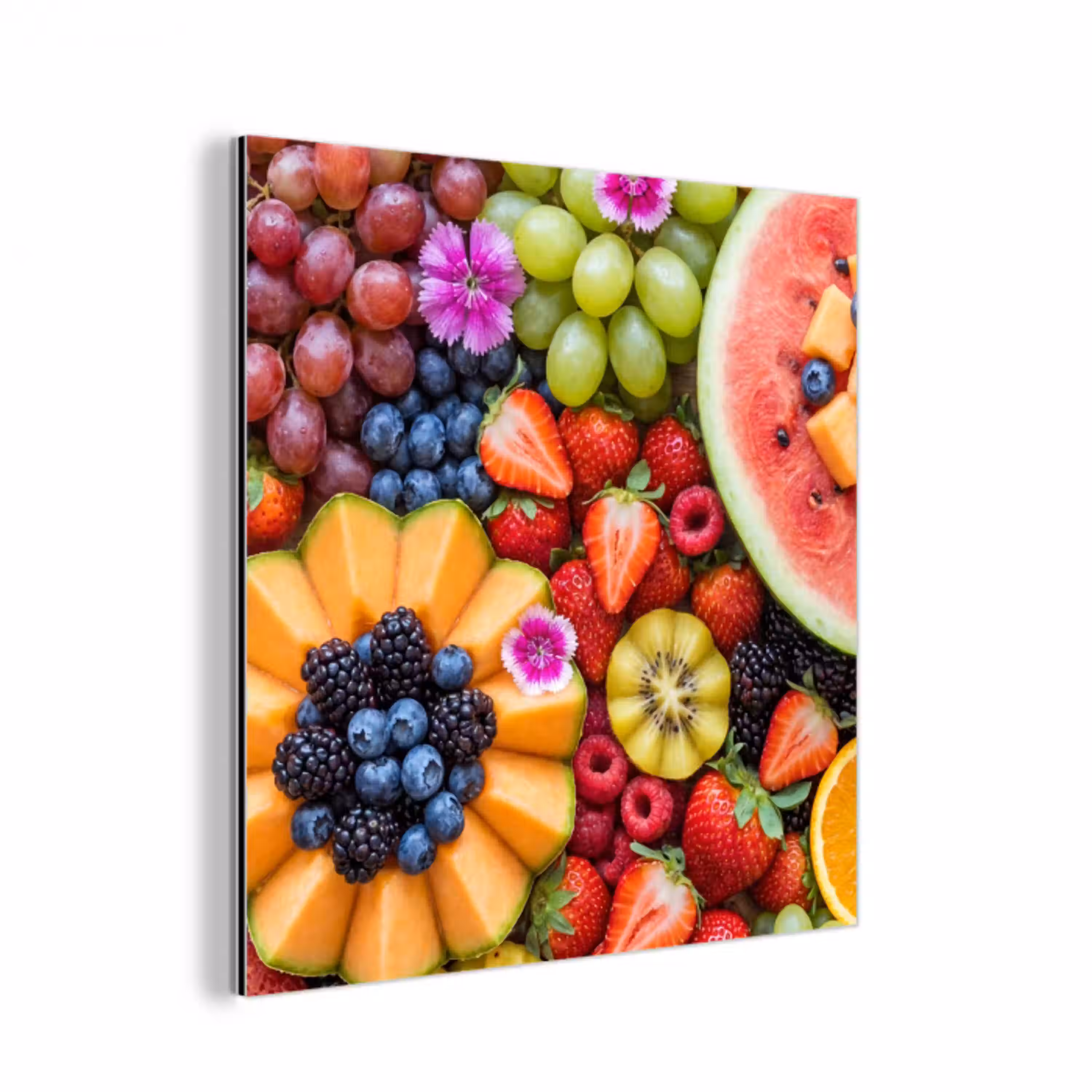 Fruit - Vers - Variatie - Eten - Kleurrijk aluminium wit klein -3d