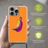 Felle kleuren - Banaan - popart Hoesje iPhone 16 Pro Max met koord klein -sfeer2_NL