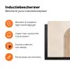 Symmetrische bocht - Koperkleurig Inductie beschermer vinyl 3mm klein -zzzzzzz-td-ups