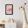 Orchidee - Bloemen - Roze - Bloemblaadjes fotolijst zwart zonder passe partout klein -usfeer4_kinderkamer