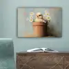 Bloempot - Kuiken - Bloemetjes canvas 2cm klein -sfeer4