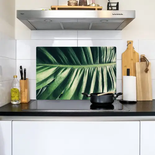 Palmblad - Tropisch - Natuur - Jungle Inductie beschemer met haakjes klein -sfeer2