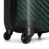 Groene carbonstructuur met zwarte middenstreep NBS - Handbagage koffer - Volwassenen Unisex middel -wiel