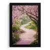 Kersenbloesem - Natuur - Sakura - Pad - Japanse tuin fotolijst zwart zonder passe partout klein -3d