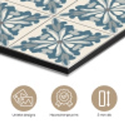 Dessin - Tegel - Blauw aluminium wit klein 46 -closeup_NL