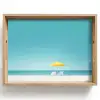 Strand - Blauwe lucht - Geel - Parasol Dienblad Rechthoek middel -z3d_shopping