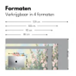 Kolibrie - Illustratie - Kleurrijk Muismat XXL klein -sfeer5