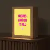 Quote - Moeder - Hartje - Roze Light Box met kabel (Tafellamp) klein -z3d_website