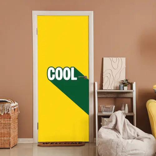 Cool - Geel - Groen deurposter klein -sfeer1