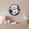 Bloemen - Wit - Abstract Fotolijst rond zonder passe partout klein -sfeer3
