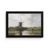 Molen - Willem Roelofs - Oude meesters - Kunst fotolijst zwart zonder passe partout klein -3d