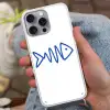 Vis - Minimalistisch - Blauw - Lijn Hoesje iPhone 16 Pro Max met koord klein -sfeer3