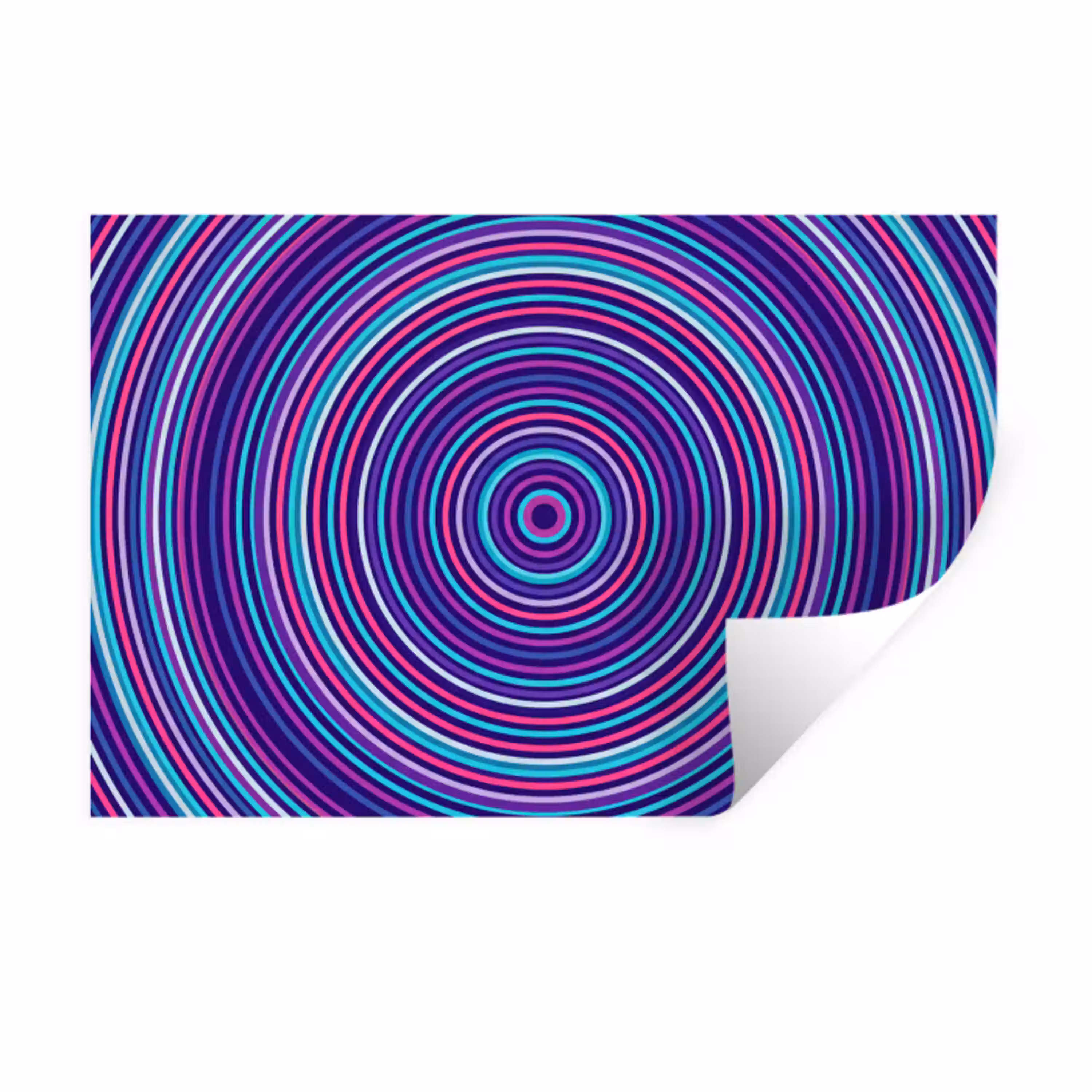 Abstract - Cirkels - Kleurrijk Muursticker klein -3d