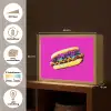 Hotdog - Roze - Retro Light Box met batterij (Wandlamp) middel -USP_websiteoverzichtNL