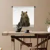 Bruine beer - Dieren - Beer - Schattig - Jongens - Meisjes Wandkleed katoen klein -sfeer6
