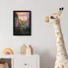 Vingerhoedskruid - Bloemen - Tuin fotolijst zwart zonder passe partout klein -usfeer4_kinderkamer