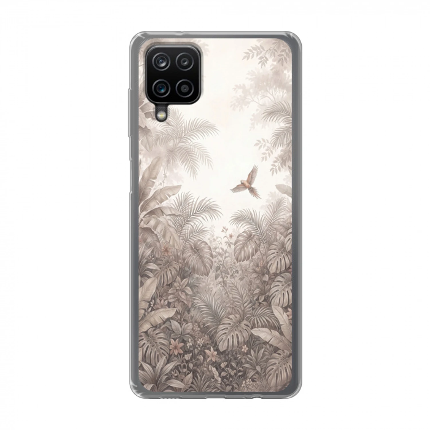 Papagaai - Jungle - Tropisch Telefoonhoesje Samsung Galaxy A12 klein -3d