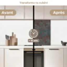 Blauw - Grijs - Roest - Patroon keuken achterwand 2 middel 865 -voor-na2_FR
