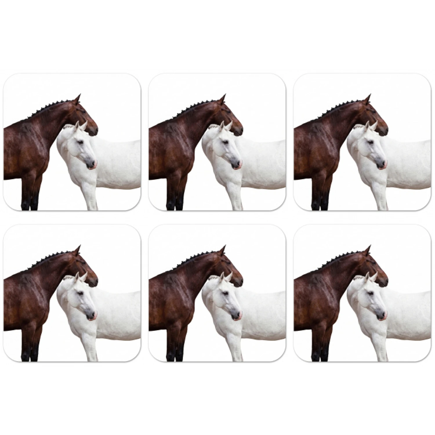 Paard - Modern - Balans onderzetter kurk middel -zkaufland3dotto