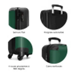 108 NBS - Handbagage koffer - Volwassenen Unisex middel zzzzzzzbolletjes_FR