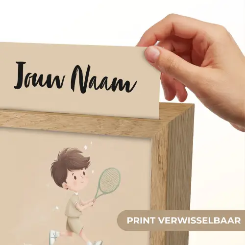 Tennis - Jongen - Sterretjes - Sportkleding Light Box met kabel (Kinderlampje) klein -USP_websiteprintNL