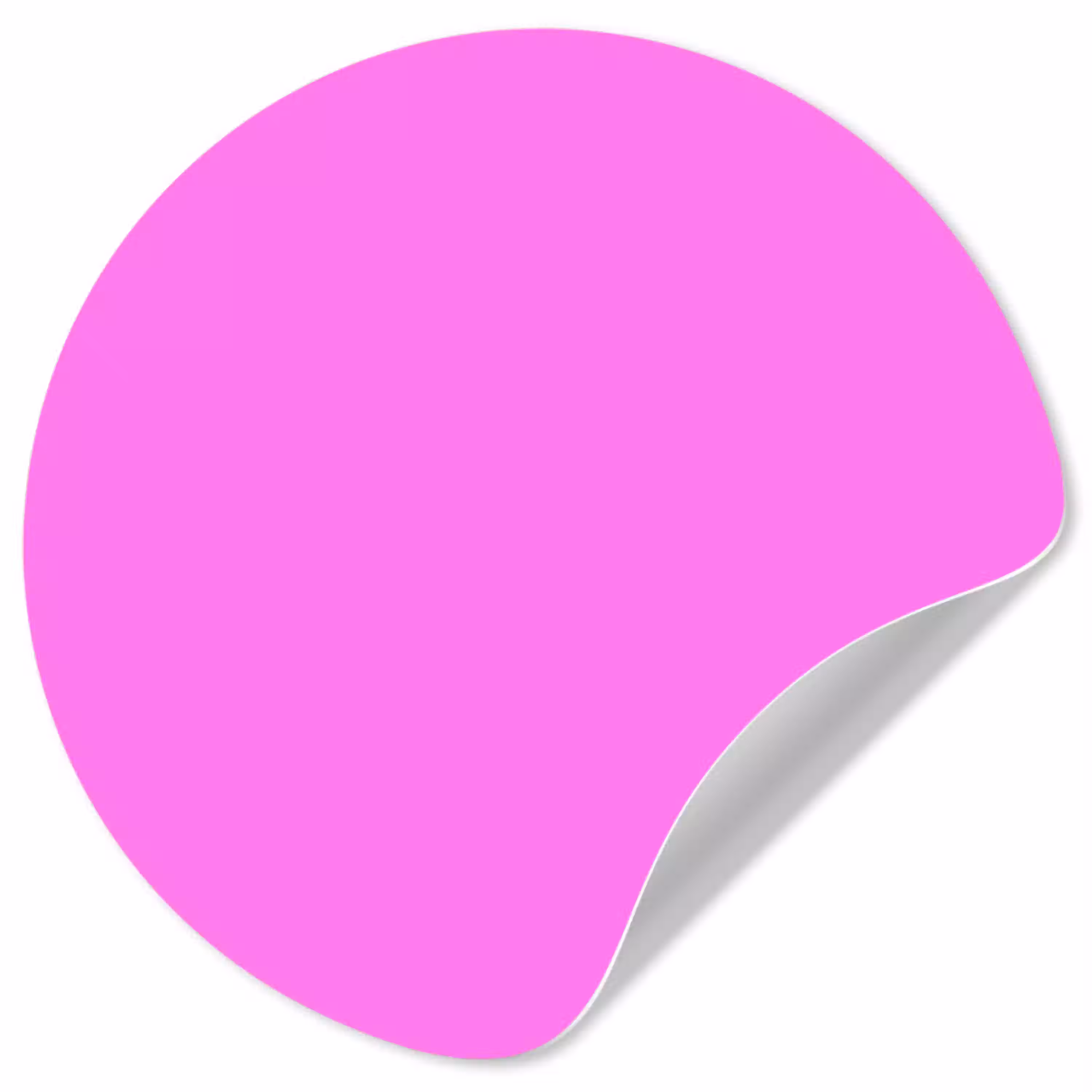 Bright - Orchid - Roze Wandcirkel behangsticker klein 186 -3d