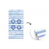 Vier schelpen - Blauw - Wit - Strepen fotobehang vinyl groot -3d