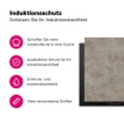Retro - Beton - Patroon Inductie beschermer vinyl 3mm klein 276 -zzzzzzz-lf-ups