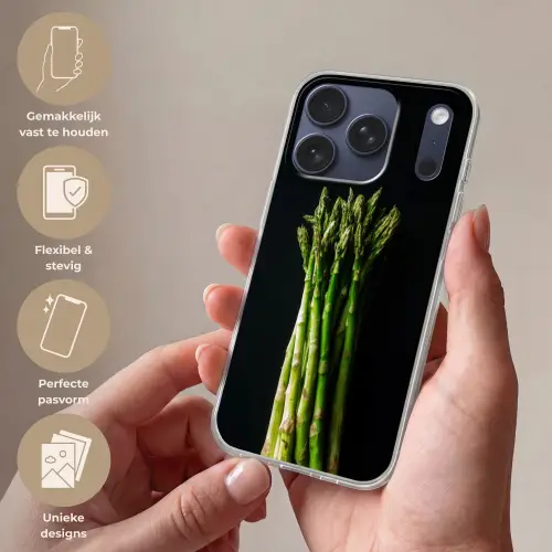 Asperges - Felgroen Telefoonhoesje iPhone 17 Pro klein -sfeer3_NL