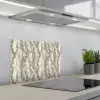 Slang - Patroon - Taupe keuken achterwand spatscherm klein 900 -3d_schuin
