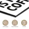 Quotes  - Koffie - Bonen - Modern aluminium wit klein -closeup_NL