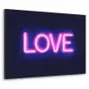 Neon - Love - Valentijn Textielframe zwart klein -3d