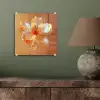 Glazen - Bloem - Oranje plexiglas 5mm klein -sfeer3