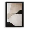 Contourlijnen - Abstracte landschap fotolijst zwart zonder passe partout klein -3d