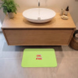 Grl pwr - Groen - Rood - 3D Badmat klein -sfeer1