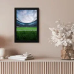 Voetbal - Stadion - Sport - Groen fotolijst zwart zonder passe partout klein -sfeer5