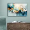 Abstract - Kunst - Gold - Blauw canvas 2cm klein -sfeer4