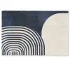 Donkerblauw - Abstract - Lijnen Deurmat klein -zkaufland3d