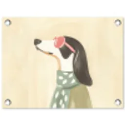 Hond - Zonnebril - Sjaal tuinposter los doek klein -3d