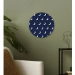 Patroon - Manen - Blauw Wandcirkel kunststof plaat 5mm dik klein 188 -sfeer3