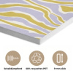 Zebra - Modern - Meerkleurig PET vilt klein 837 -closeup_DE