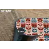Vintage - Motief - Kleurrijk Placemat vinyl groot 368 -closeup