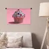 Cupcake - Kleurrijk - Edelstenen Wandkleed katoen klein -sfeer4