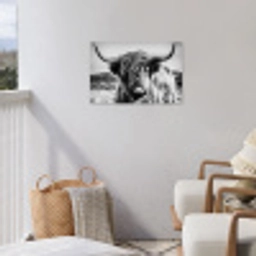 Stoere Hooglander tuinposter los doek klein -sfeer8