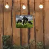 Koeien - Dieren - Gras - Weiland - Boerderij tuinposter los doek klein -sfeer1