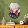 Bloemen - Kleurrijk - Bloei Wandcirkel Ovaal Forex klein -sfeer2