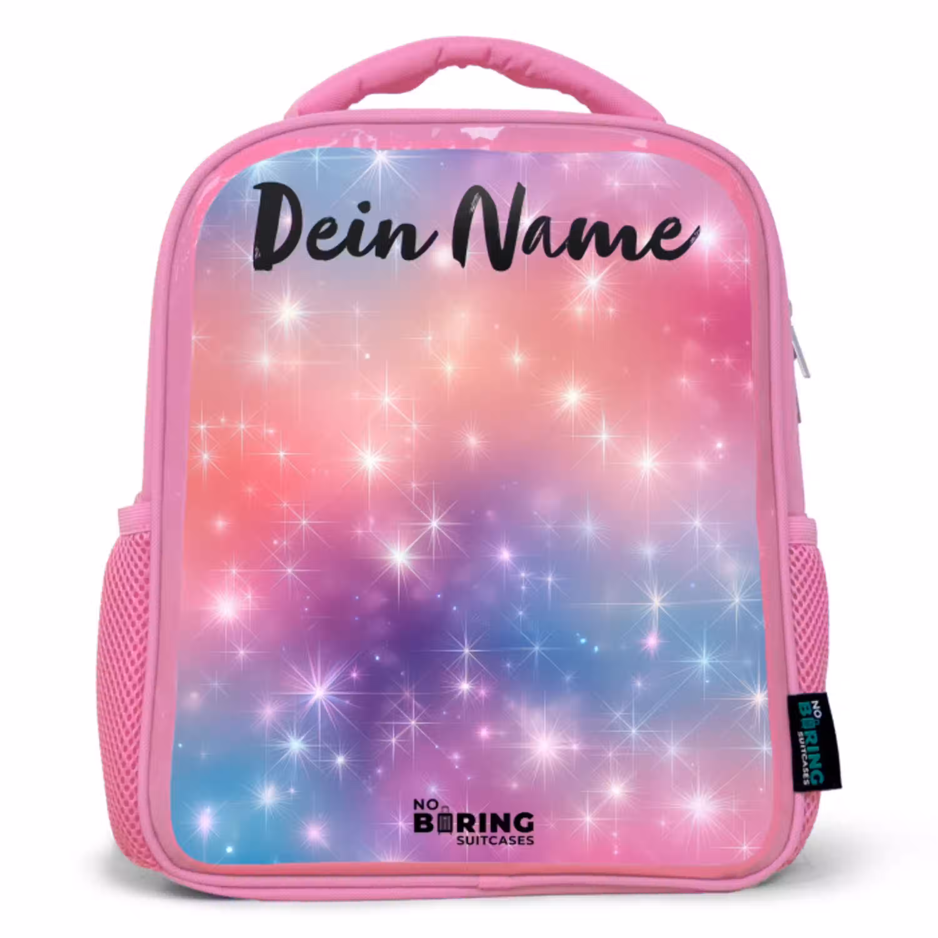 Sterren - Abstract - Kleuren Kinderrugzak - Roze middel -3d
